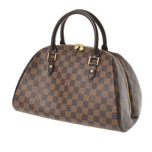 Louis Vuitton Damier Canvas Handbag Brown Rivera